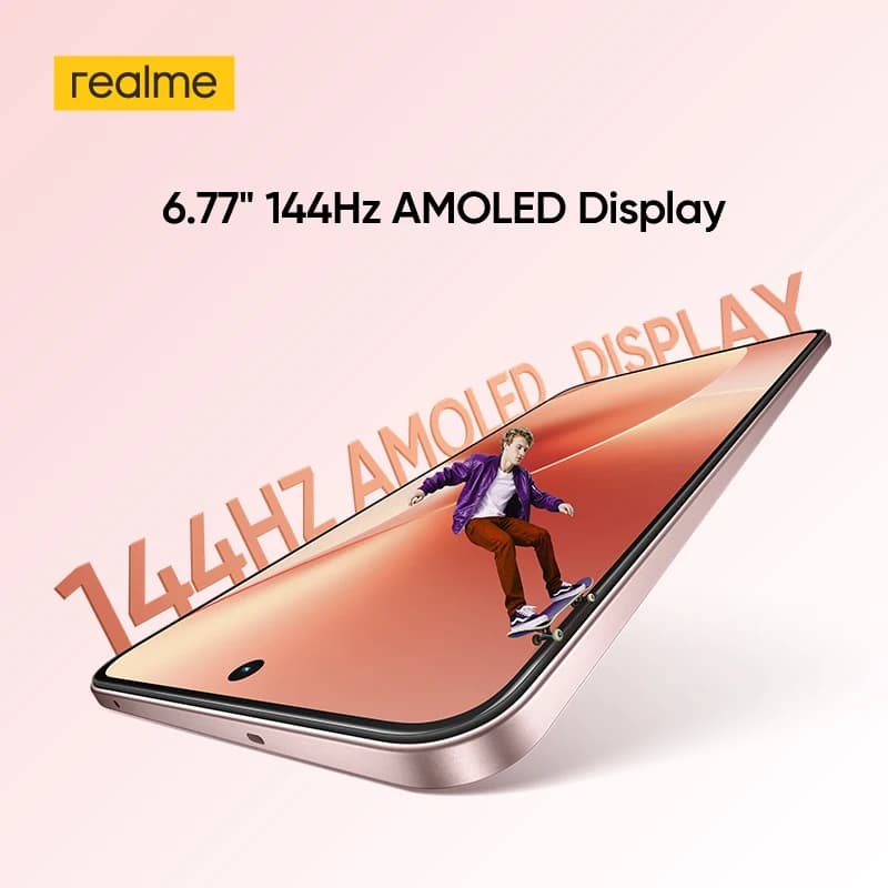 هاتف realme 15 5G ذكي عرض عالمي معالج Dimensity 7300+ 5G بطارية 7000mAh شحن 80W شاشة 6.77 بوصة 144Hz AMOLED NFC - 6