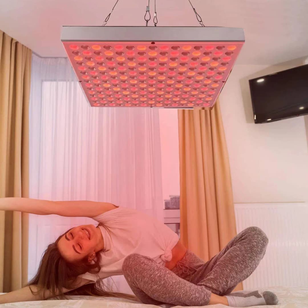 لوحة تجميل بتقنية العلاج الضوئي الأحمر LED مع مصباح تدفئة منزلي 660nm/850nm، جهاز علاج فيزيائي 45 واط - 4