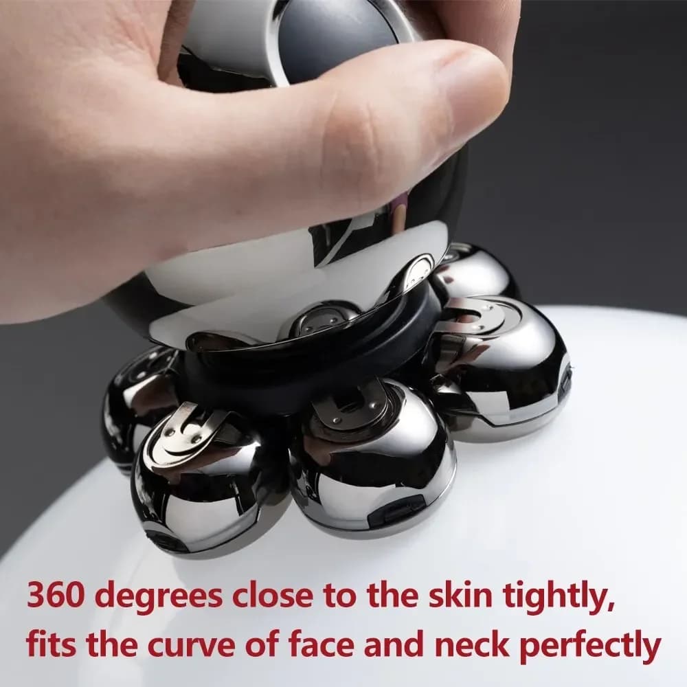 7D Floating Cutter Electric Shaver Head Base Charging Portable Men Beard Trimmer Clipper Skull Shaver Waterproof Shaving - 3