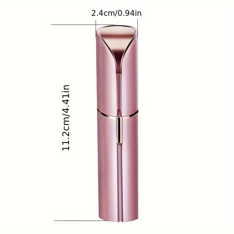 Electric Lipstick Eyebrow Trimmer, Women's Home Hair Removal Device, USB Charging Mini Shaver, Portable Facial Hair Remover - 4
