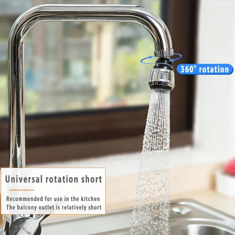 Kitchen Gadgets 2 Modes 360 Rotatable Bubbler High Pressure Faucet Extender Water Saving Bathroom Kitchen Accessories Supplies - 5