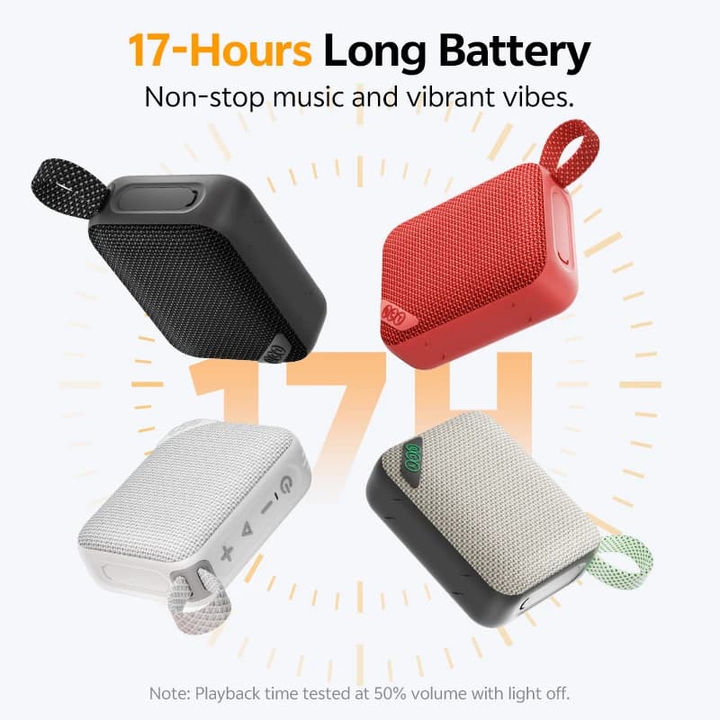 سماعة QCY SP2 ميني بلوتوث 5.3 لاسلكية بجهير عميق وصندوق صوت HIFI محمول مع إضاءة RGB وسماعة مضادة للماء IP67 - 5