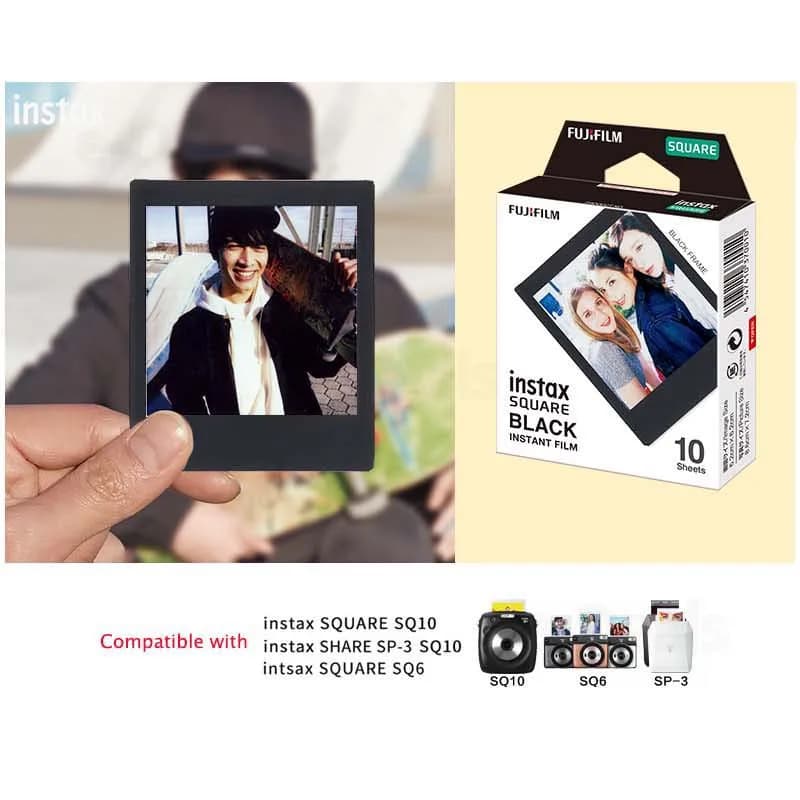 ورق صور Fujifilm Instax SQUARE أبيض/قوس قزح/أسود وأبيض لكاميرا Fuji Instax SQ6 SQ10 SQ20 هايبرد الفورية مشاركة SP-3 - 4