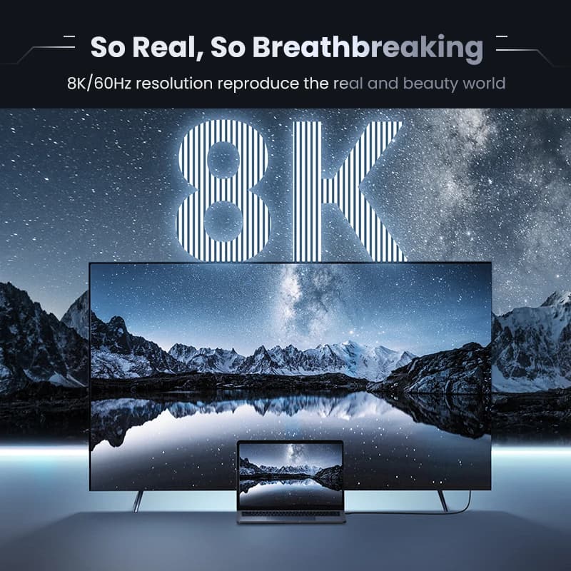 UGREEN 8K HDMI-Compatible Cable for Xiaomi TV Box PS5 Ultra High Speed Certified 8K@60Hz Cable 48Gbps eARC Dolby Vision - 2