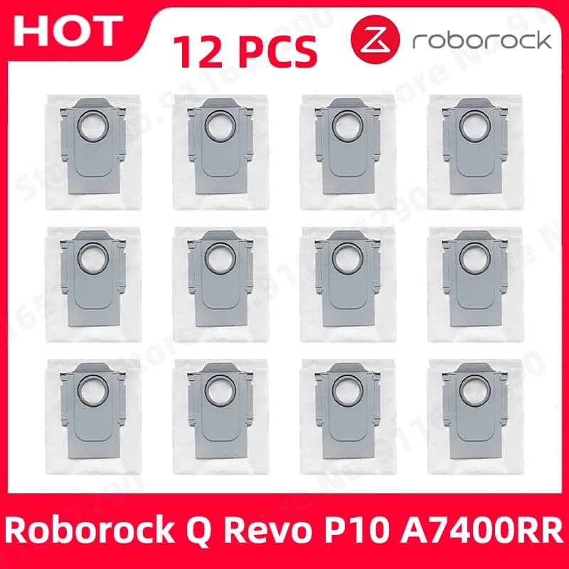 Roborock S8 MaxV Ultra / P10 A7400RR / Q Revo / Qrevo Pro / Qrevo MaxV / Qrevo S / Qrevo Plus Robot Vacuum Dust Bags Accessories