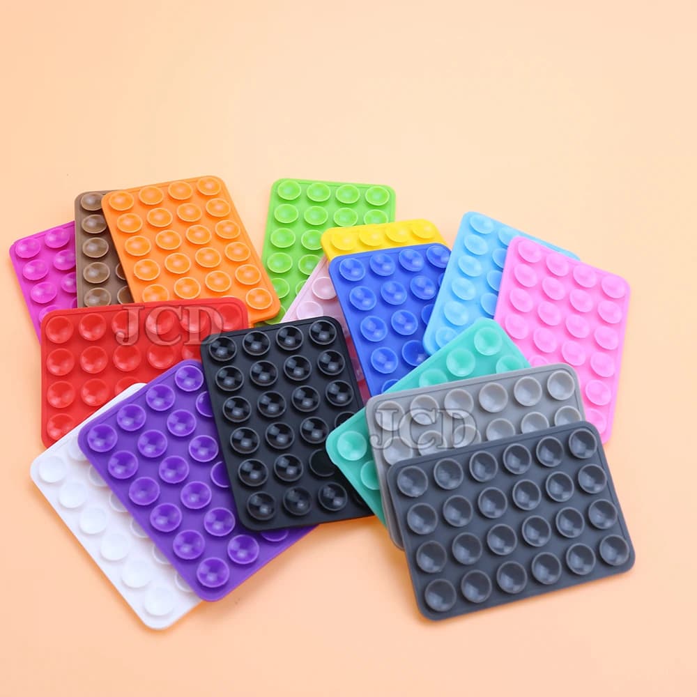 سيليكون الهاتف المحمول تحديد شفط كأس مزدوج الوجهين لوحة ثابتة سيارة شنت قوس جراب هاتف العالمي مكافحة زلة شفط كأس - 3