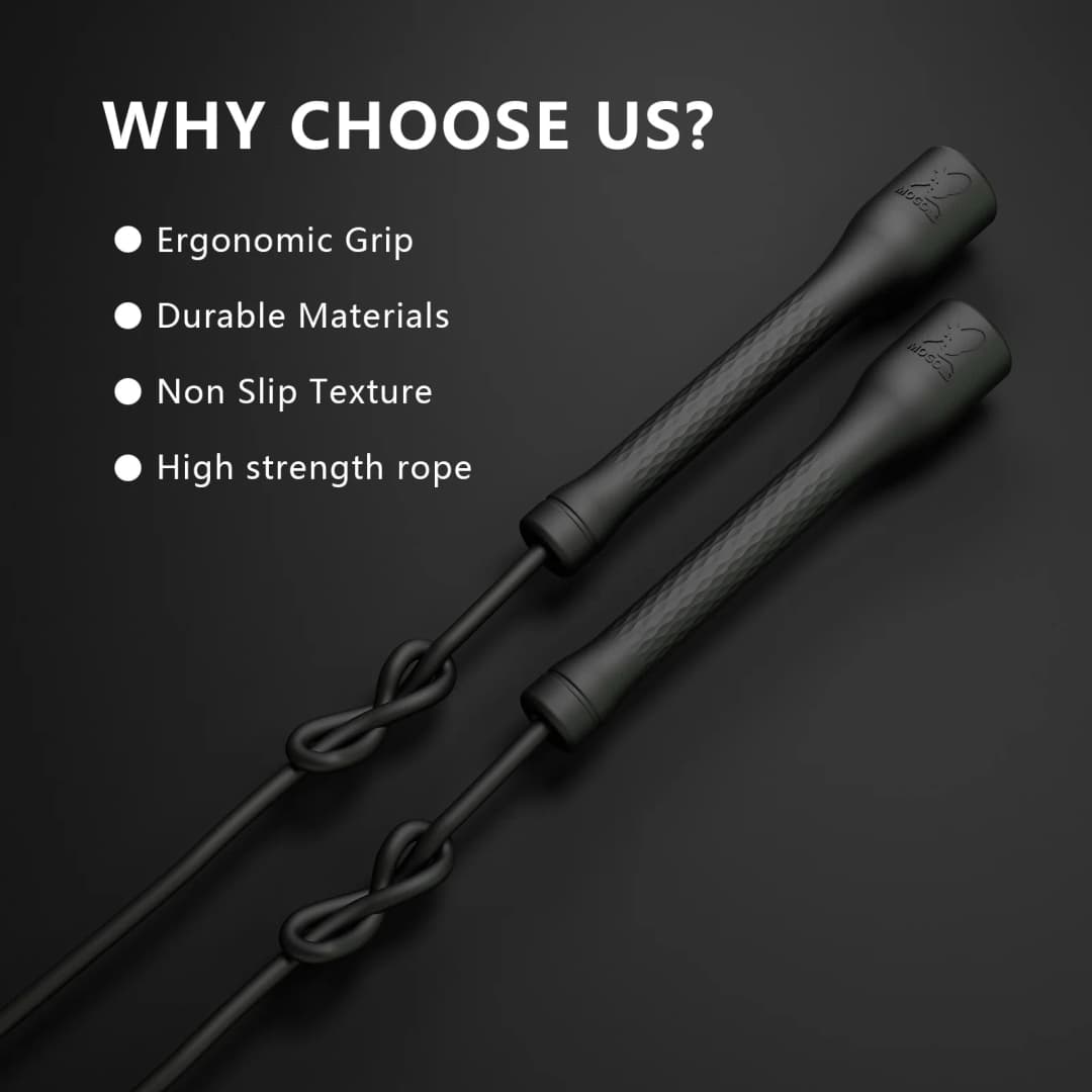 حبل قفز احترافي قابل للتعديل من PVC للأطفال والكبار، لممارسة اللياقة البدنية في الصالة الرياضية - 3