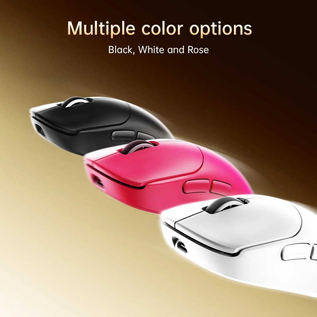 ماوس ألعاب لاسلكي Delux M400، 24000DPI، معدل استطلاع 1KHz، PAW3311، وضع ثلاثي، بطارية 500mAh قابلة لإعادة الشحن، مناسب لجميع أحجام الأيدي - 6