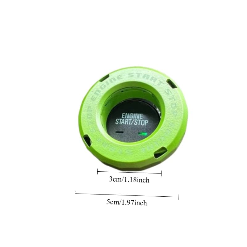 Ignition Device Decor Motorcycle Key Cover Car Interior Sticker Decorative Rotary Push To Start Button Cover for Motorcycle Lock - 6
