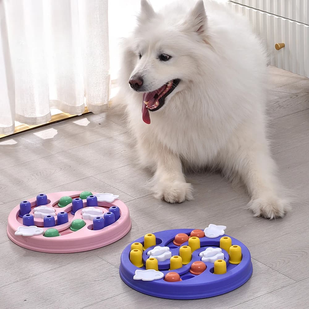 Dog Puzzle Toys Slow Feeder Interactive Increase Puppy IQ Food Dispenser Slowly Eating NonSlip Bowl Pet Cat Dogs Training Game - 2