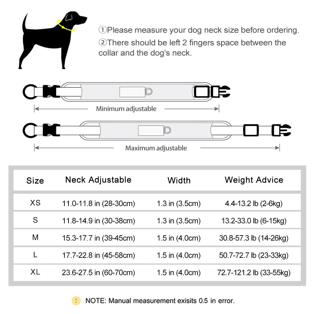 Personalized Dog Collar Mesh Breathable Dog Collars Reflective Pet Necklace Durable For Small Medium Large Dogs Free Engraving - 6
