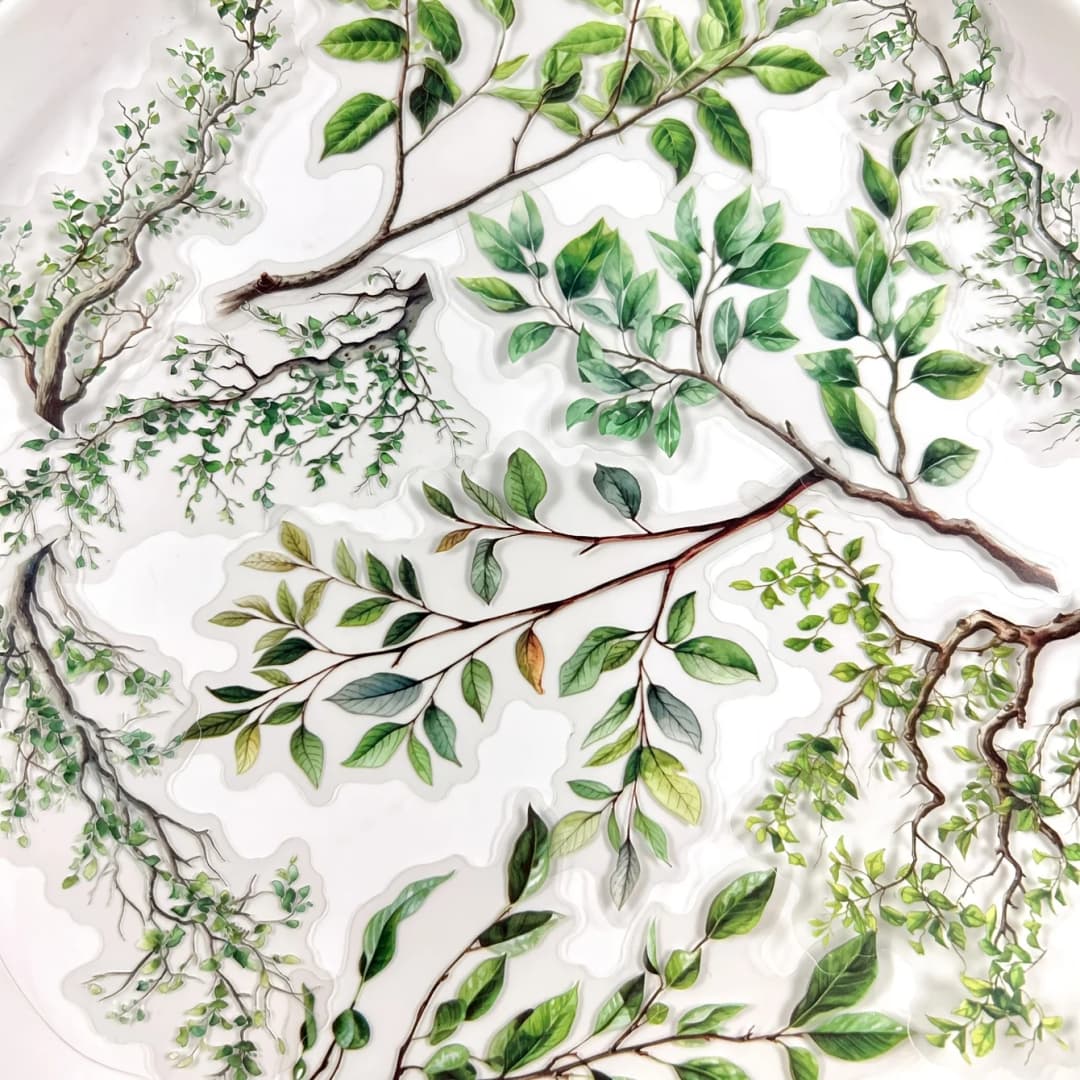 20 ملصق أوراق نباتية، لصنع سجل القصاصات، إطارات الصور، ملصقات يوميات، ديكور منزلي، ملصقات قرطاسية إبداعية