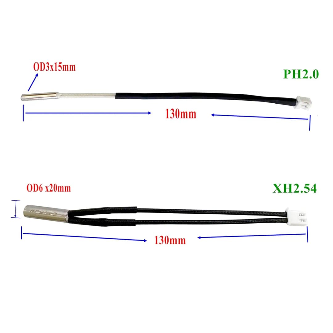 أنبوب تسخين خزفي رسمي من Creality لطرازات K1/K1C/K2Plus، وأنبوب تسخين ثيرميستور لطرازات Ender3 V3 SE/Ender5 S1/CR6 SE - 4