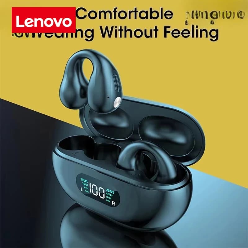 Lenovo Bone Conduction TWS Earbuds Ambie Sound Earcuffs Ear Earring Wireless Bluetooth Earphones Auriculares Sport Headset - 4