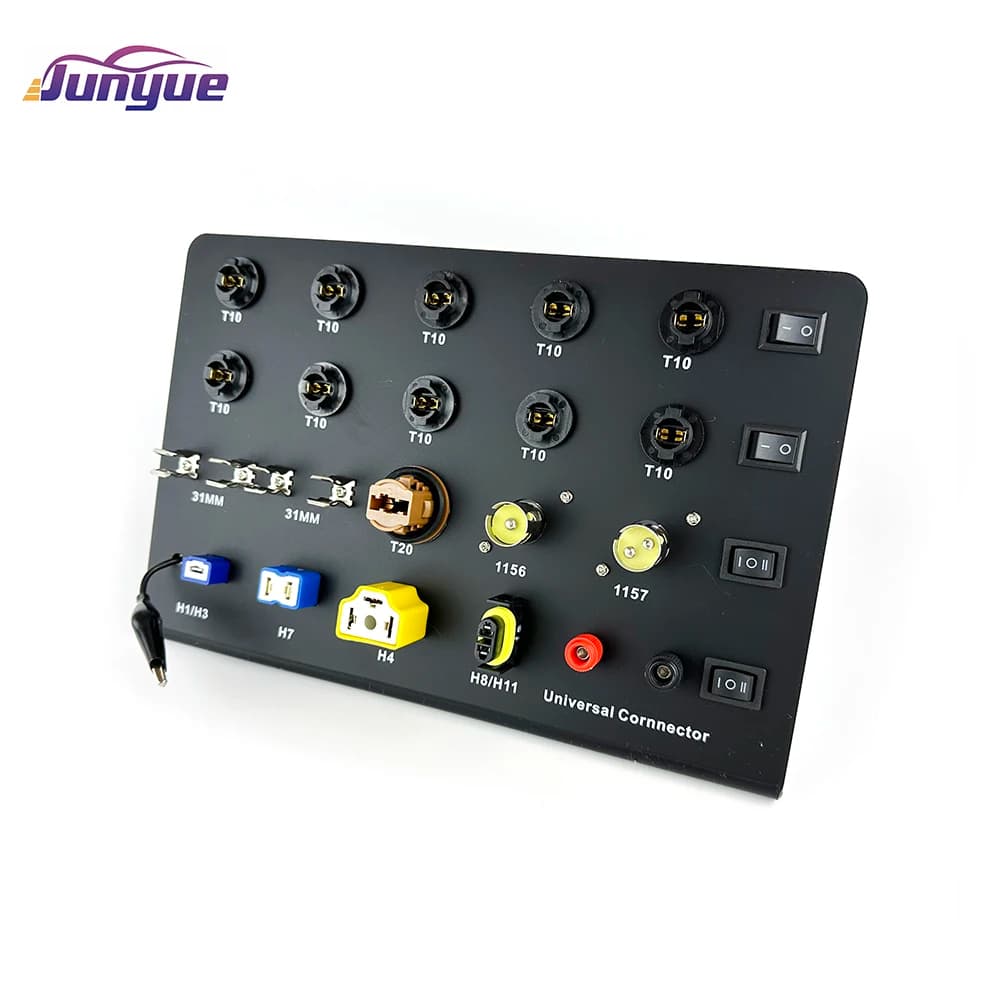 لوحة اختبار من 110V-265V إلى 12V لكشافات السيارات HID زينون LED، T10 W5W C5W T20 7443 H1 H3 H7 H4 9005 - 4