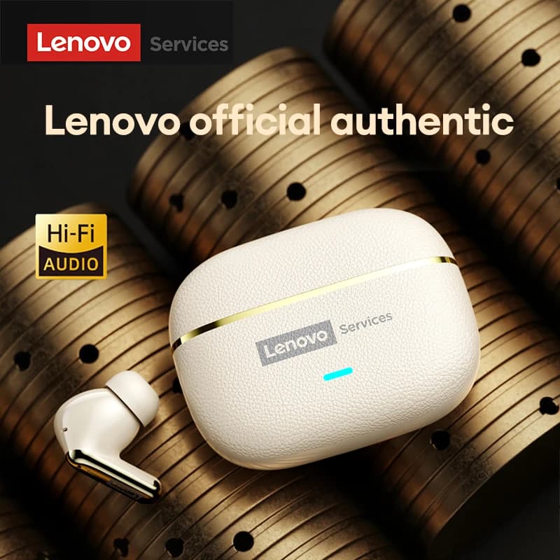 Lenovo LE208 Wireless Bluetooth 6.0 Leather Headphones HiFi Lossless Sound Noise Reduction Earphone Low Latency Gaming Earbuds - 5