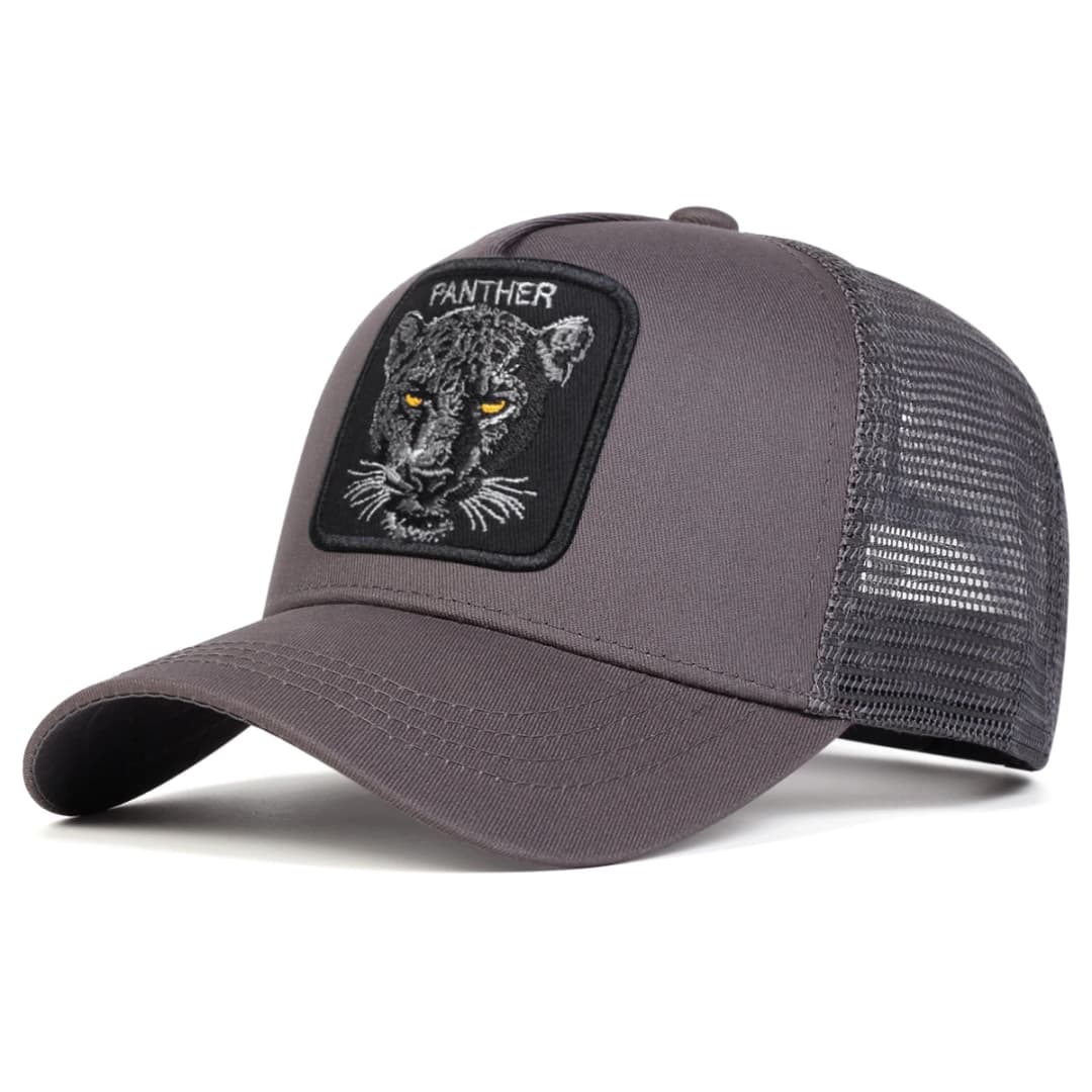 Unisex PANTHER Embroidery Baseball Net Caps Spring and Summer Outdoor Adjustable Casual Hats Sunscreen Hat Sports Cap - 4