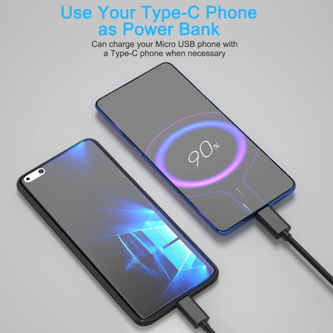 NNBILI USB C to Micro USB Cable For Samsung Redmi LG Moto Xbox-One PS4 ControllerFire TabletsTV Stick USBC Adapter Charging Cord - 5
