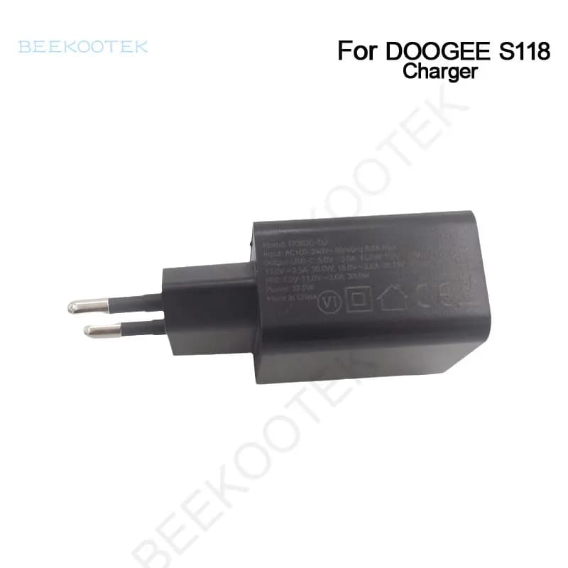 New Original DOOGEE S118 Charger Official Charging Adapter USB Type-C Data Line Cable Accessories For DOOGEE S118 Smart Phone - 2