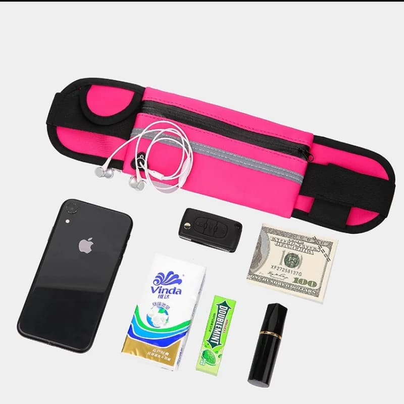 حقيبة خصر رياضية وترفيهية، مقاومة للماء والصدمات، مناسبة للهاتف المحمول، مثالية لحمل زجاجات المياه - 3