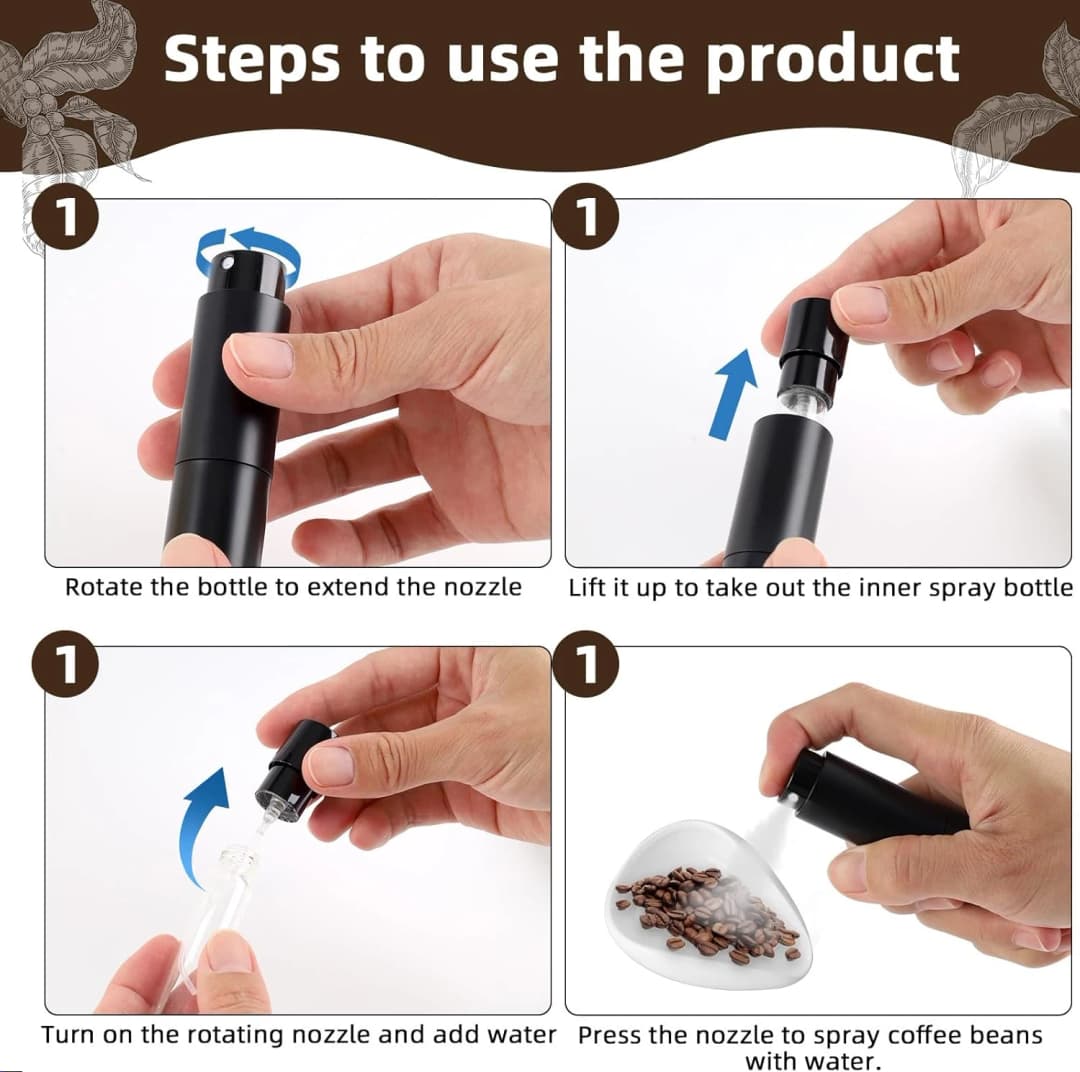 مجموعة كوب وملعقة جرعات حبوب القهوة FLYMUYU وعاء جرعات من السيراميك عدة صينية قياس للقهوة أو الشاي إكسسوارات إسبريسو - 2