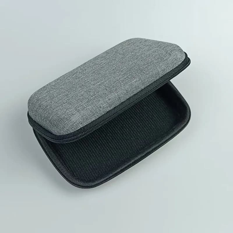 حقيبة تخزين المنتجات الرقمية باللون الرمادي الصغير، سماعة رأس محمولة، كابل بيانات USB، شاحن U Stick، حقيبة تخزين، حافظة واقية مضادة للصدمات - 5