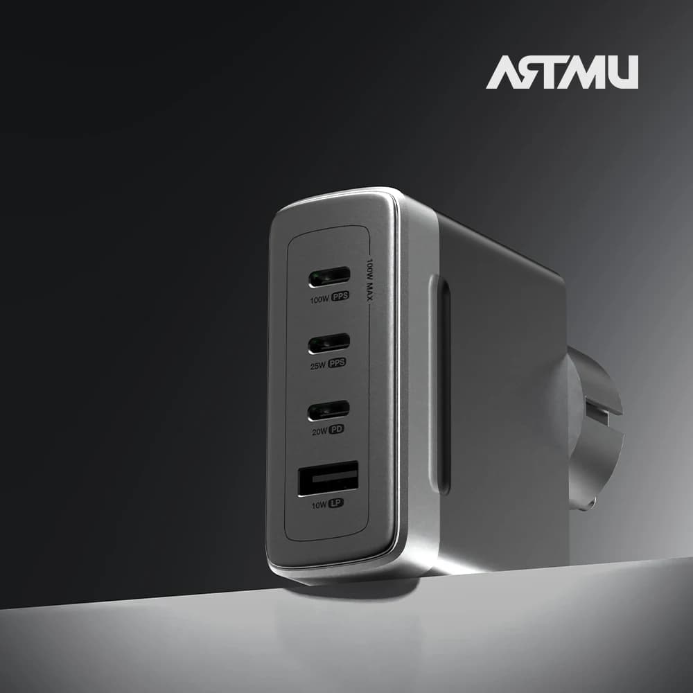 ARTMU GX110 PD 100W PPS GaN Grounded Multi-Port Ultra-Fast Charger - 2