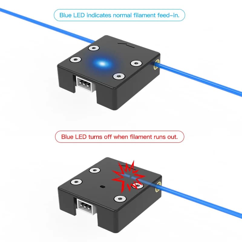 Creality Official Ender 3 V2 Filament Runout Sensor,Smart Filament Break Detection Detector for Ender 3/Ender 6/CR-10 3D Printer - 2