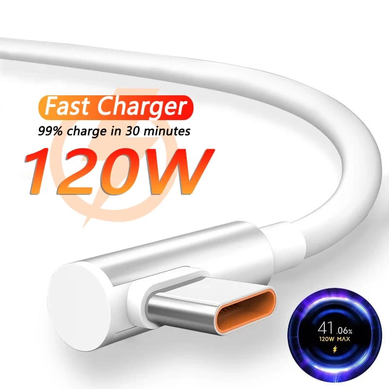 شاحن سريع 120 واط لهواتف شاومي 14 و13 و12 و11 برو وألترا لايت، كابل شحن سريع من USB A إلى Type C لإكسسوارات نوت 12