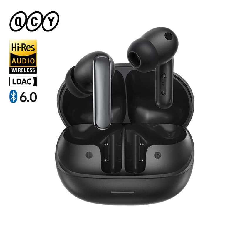 QCY MeloBuds N65 Wireless Earbuds BT 6.0 AI ANC LDAC Hi-Res Audio Head-Tracking Spatial Sound Headsets 8 Mics 50Hrs Earphones