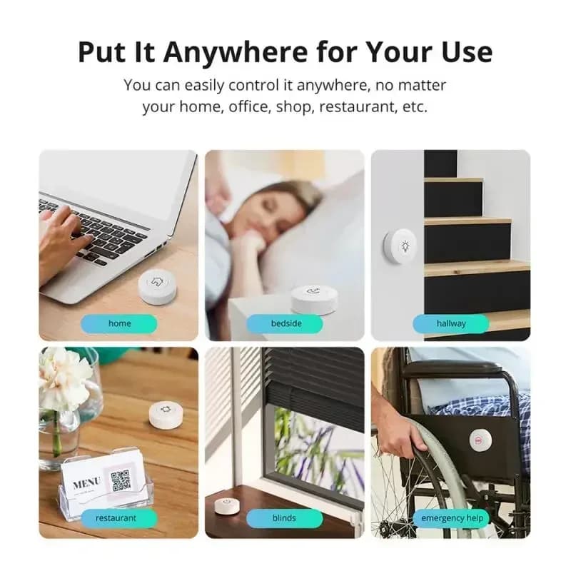 SONOFF SNZB-01P Zigbee Wireless Switch Button Smart Scene Switch Smart Home Voice Control For EWeLink APP Alexa Home Assistant - 4