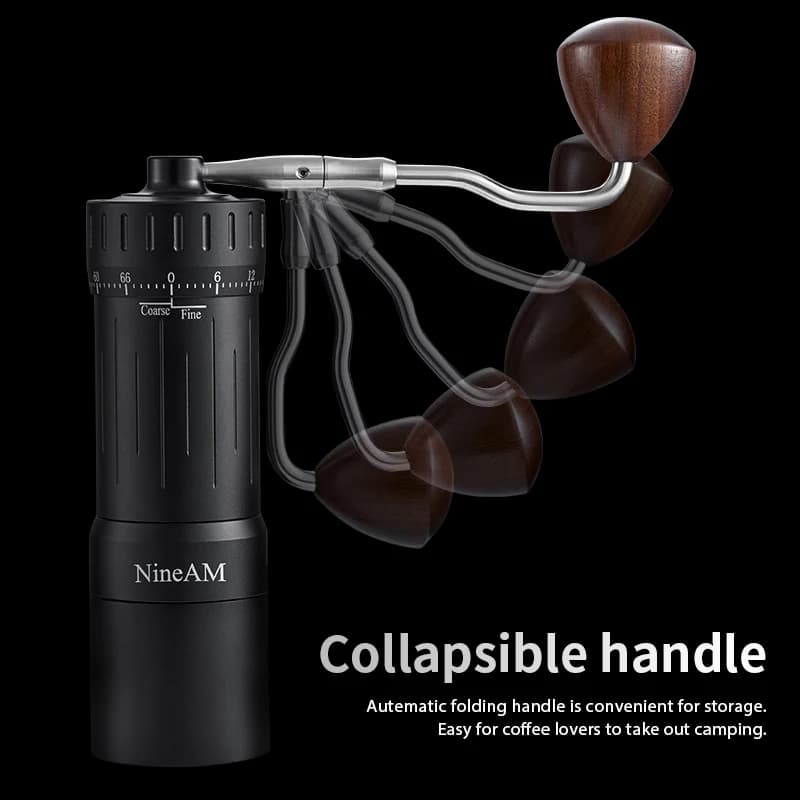 مطحنة قهوة يدوية NineAM M1/Pro، ترقية جديدة 2024، شفرة مخروطية من الفولاذ المقاوم للصدأ 48 ملم، مناسبة للإسبريسو، أدوات مطبخ - 4