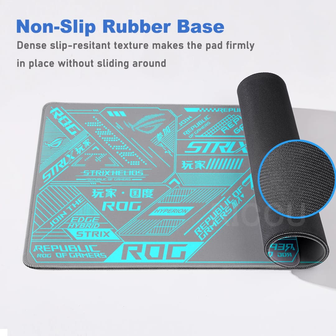 ASUS Xxl Mouse Mat ROG Republic of Gamers Large Gaming Mouse Pad Non-Slip Rubber Carpet Computer Desk Mat Keyboard Pad Playpad - 5