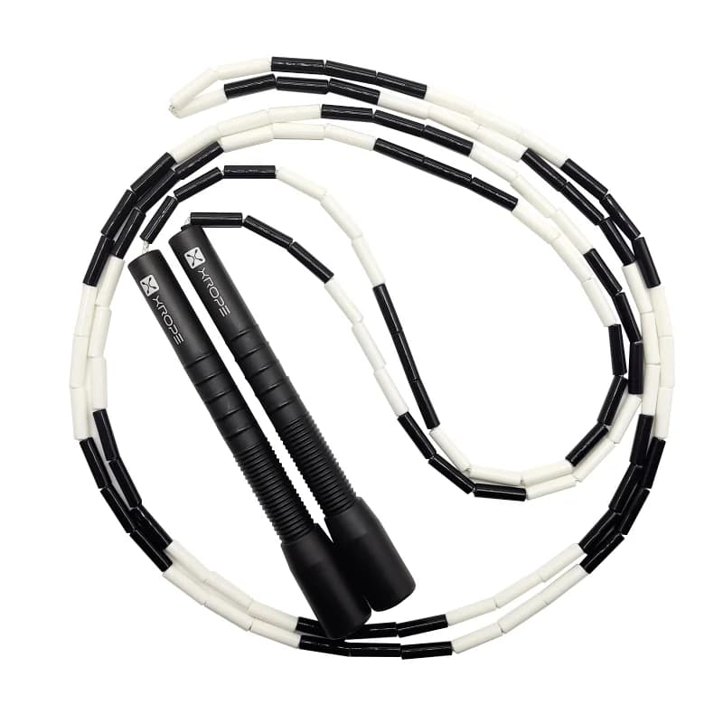 NEVERTOOLATE X ROPE 7mm  hard beads jump skipping rope beaded skip rope Professional competition usage  2.9 meter long handle - 5