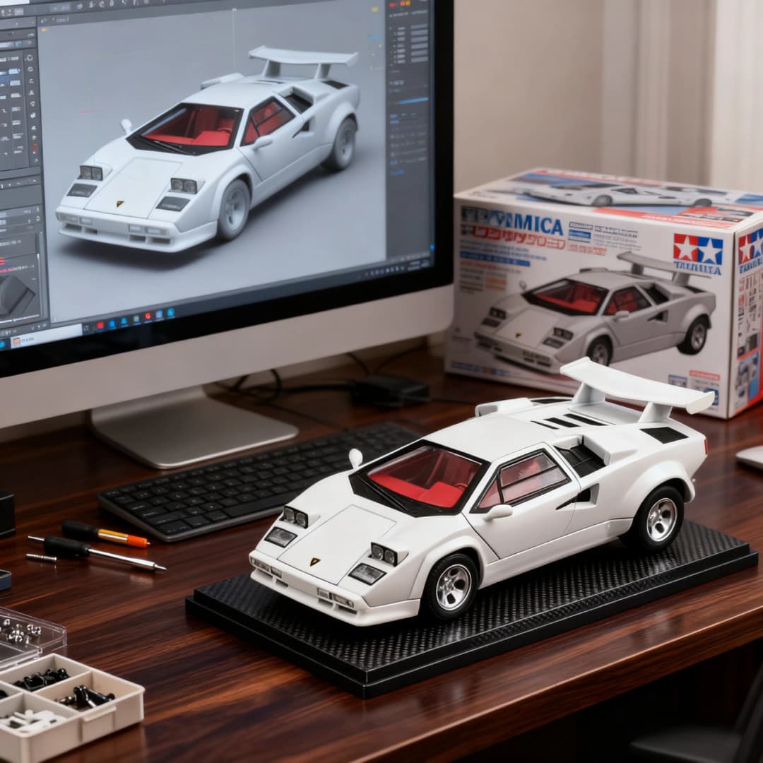 سيارة كونتاش LP5000s كلاسيكية، مقياس 1:32، سبيكة معدنية، مع أصوات وأضواء، هدية للأطفال