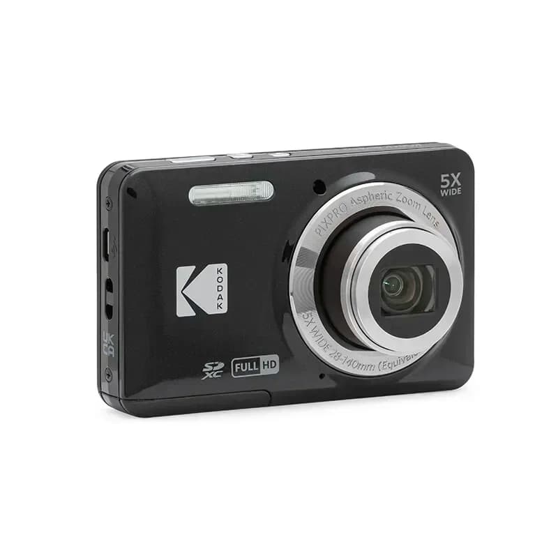 كاميرا رقمية KODAK PIXPRO FZ55-RD بدقة 16 ميجابكسل تقريب بصري 5X زاوية واسعة 28 ملم فيديو Full HD بدقة 1080p شاشة LCD مقاس 2.7 بوصة كاميرا Vlogging - 3