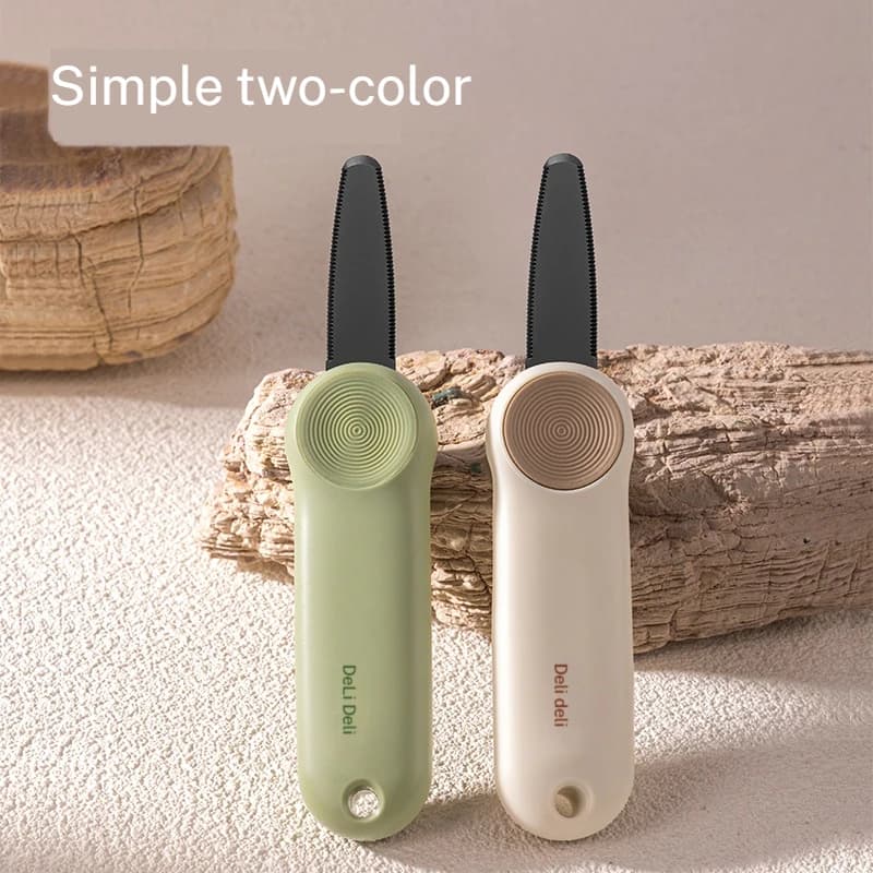 قاطع علب ديلي مع قبضة أمان مقاومة للانزلاق - فتاحة عبوات محمولة، سكين متعدد الاستخدامات آمن للطلاب لفتح العلب، تقليم ورق الحائط