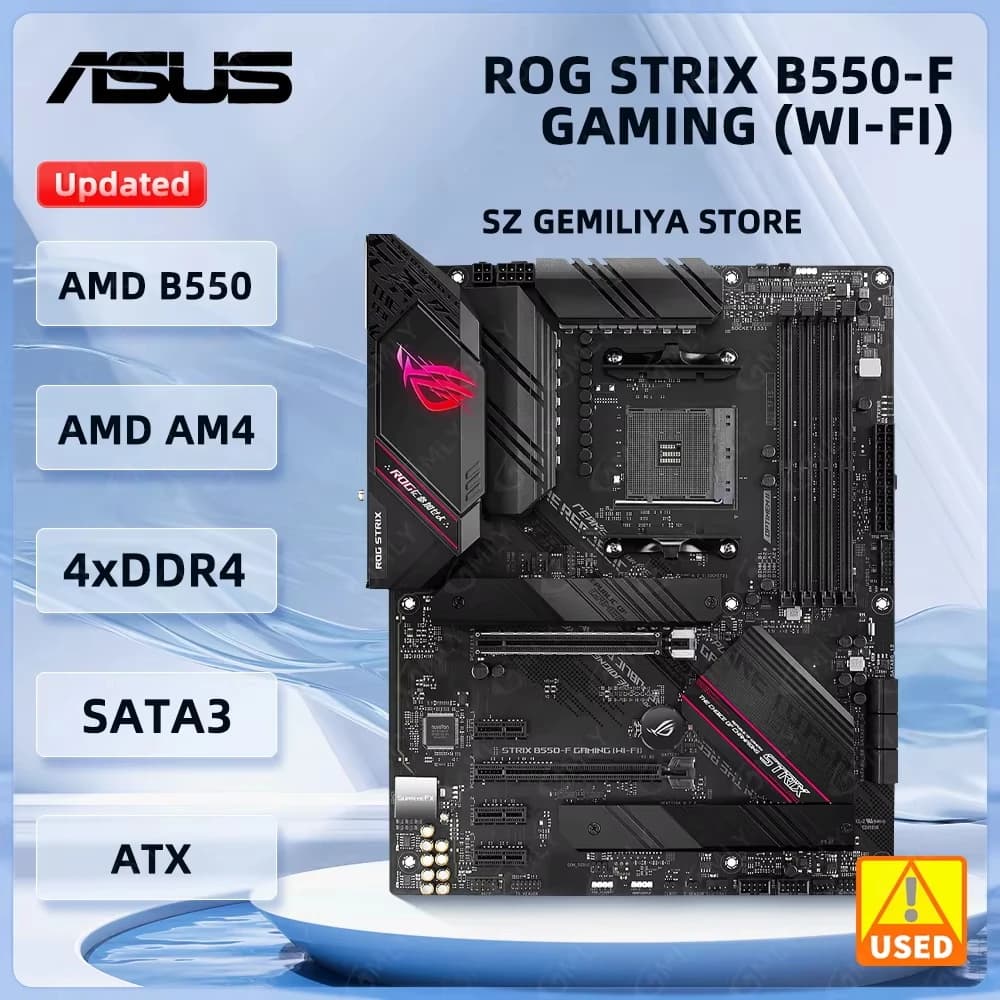ASUS B550 Motherboard ROG STRIX B550-F GAMING WIFI Motherboard Socket AM4 DDR4 128GB support Ryzen 5 5600 Ryzen 7 5700 cpu