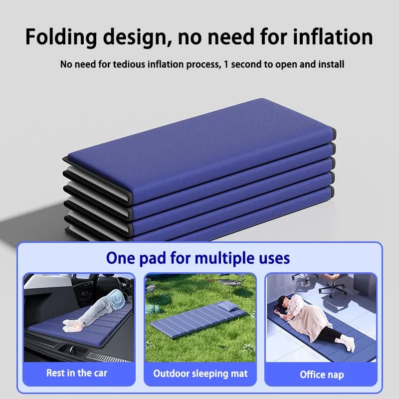 Travel Bed Car mattress single bed car folding car rear trunk portable sleeping mat leveling mat suv sleeping mat - 2
