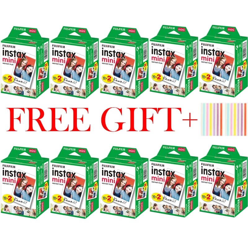 Fujifilm Instax Mini 12 9 Film White Edge 10 20 40 60 100 Sheets/Packs Photo Paper for Fuji Instant Camera 8/7s/11/25/50/90/sp-2 - 6