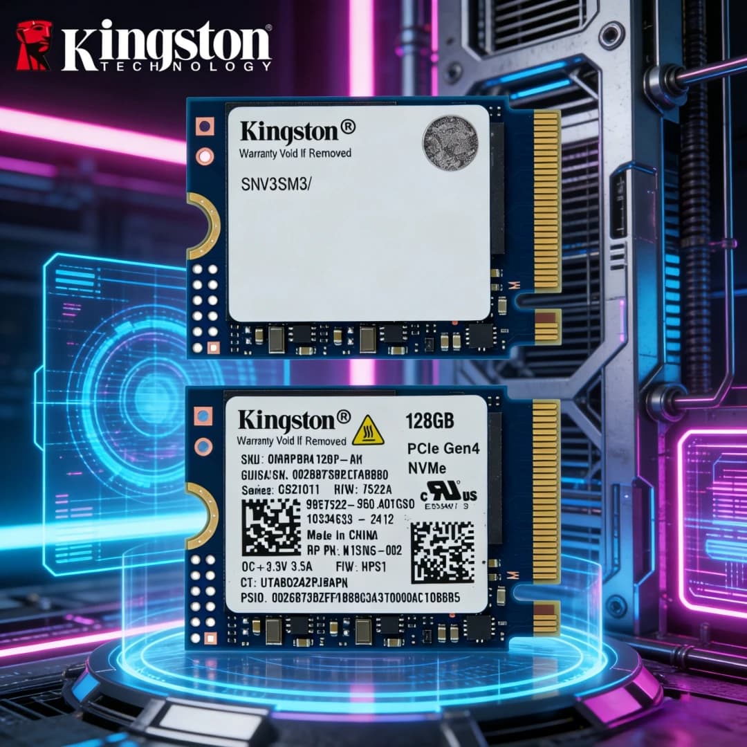 Kingston OM3 128GB/256GB & NV3 500GB 1TB 2TB M.2 2230 PCIe 4.0 NVMe SSD | Up to 6000MB/s-Stream Deck, Laptop, Desktop Compatible - 5