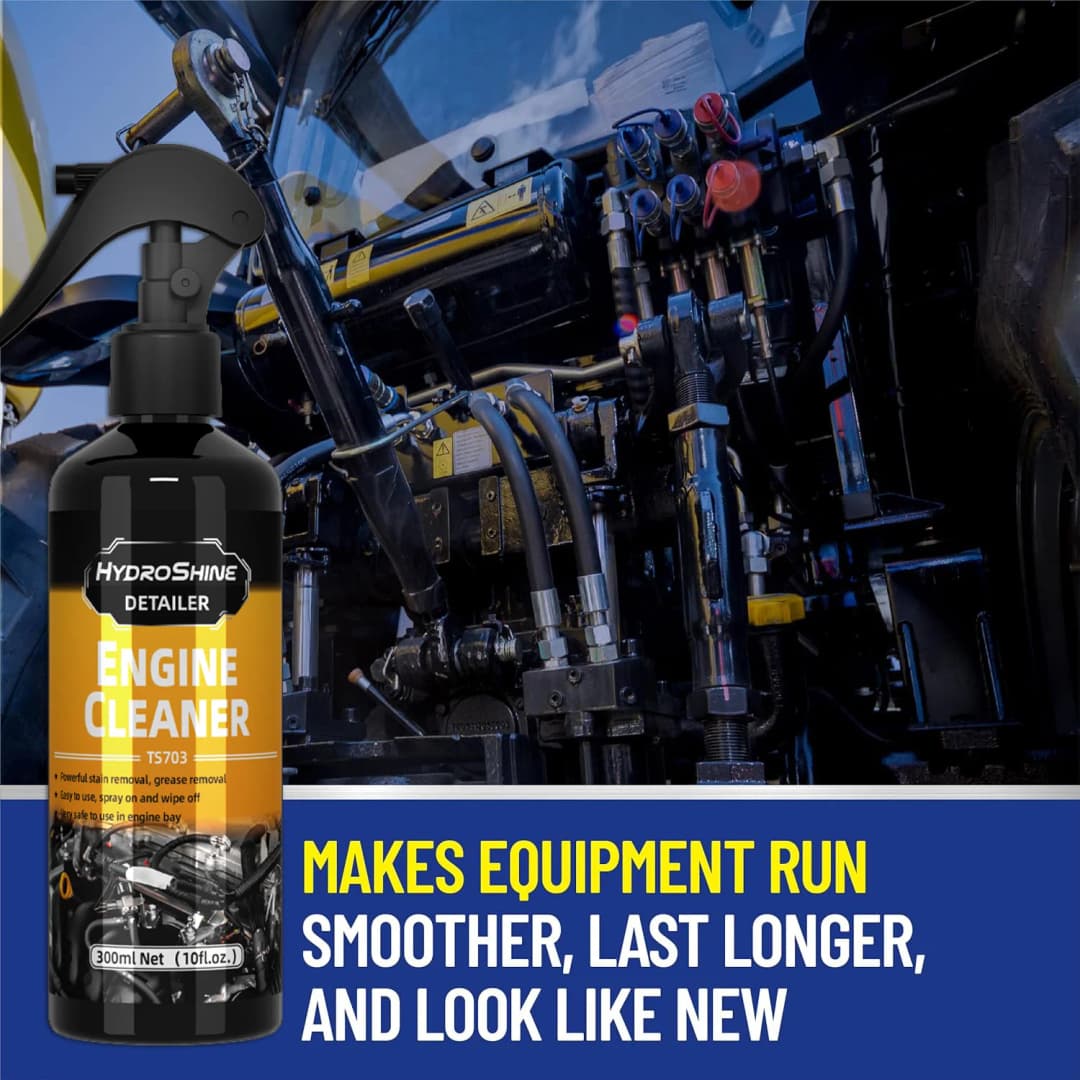 رذاذ تنظيف محرك السيارة Hydroshine للعناية بالمحرك إزالة الغبار والزيوت الثقيلة أداة تنظيف قوية للمحرك - 6