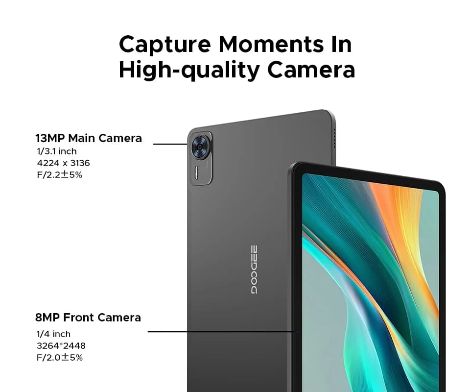 DOOGEE T36 Tablet Android 15 8+256GB 12'' FHD+ 90Hz IPS Display Unisoc T620 Octa Core 8800mAh Battery Widevine L1 - 4