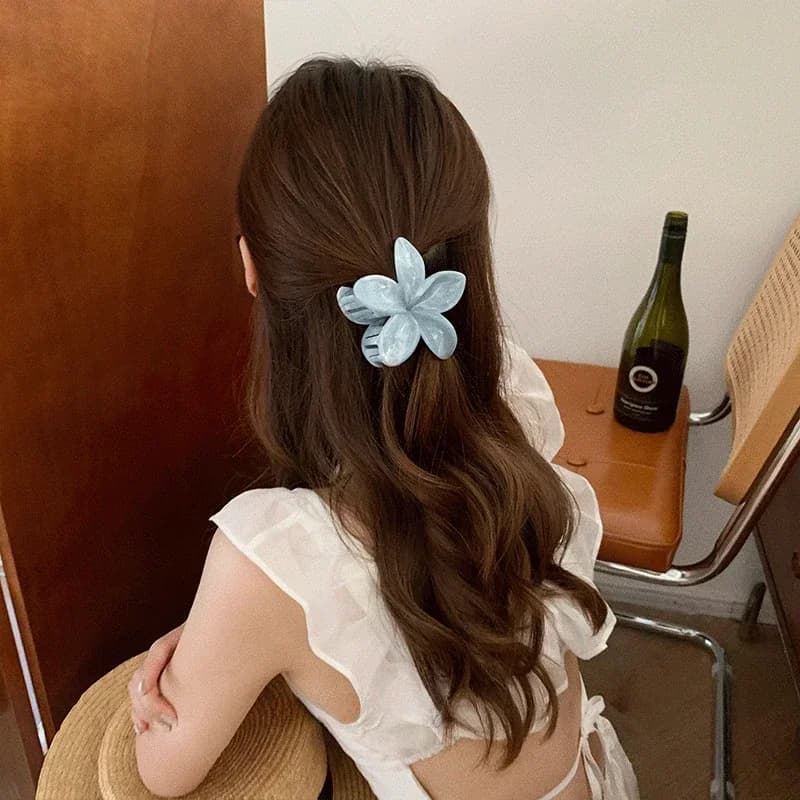 Flower Hair Claws Summer Beach Women Travel Hair Clips Bohemian Hairpins Girl Female Fashion Hair Accessories Barrettes Headwear - 4