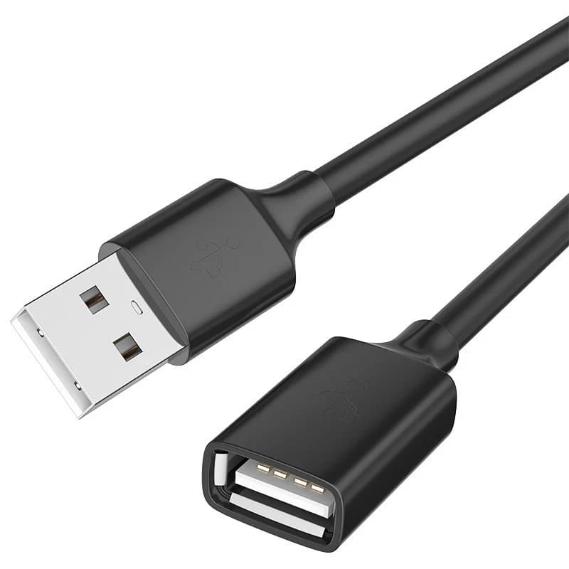 كابل تمديد USB 2.0، كابل بيانات من ذكر إلى أنثى، مناسب للكمبيوتر والتلفزيون والأقراص الصلبة المحمولة - 2