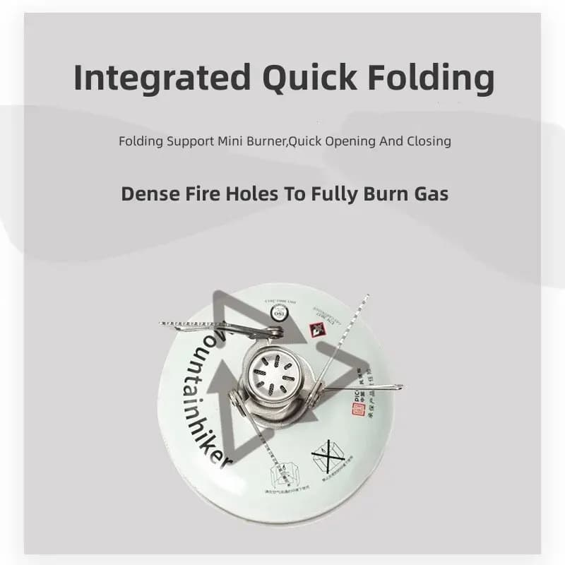 MOUNTAINHIKER Camping Tourist Burner Big Power Mini Gas Stove Cookware Folding Portable Outdoor Picnic Barbecue Survival Furnace - 3