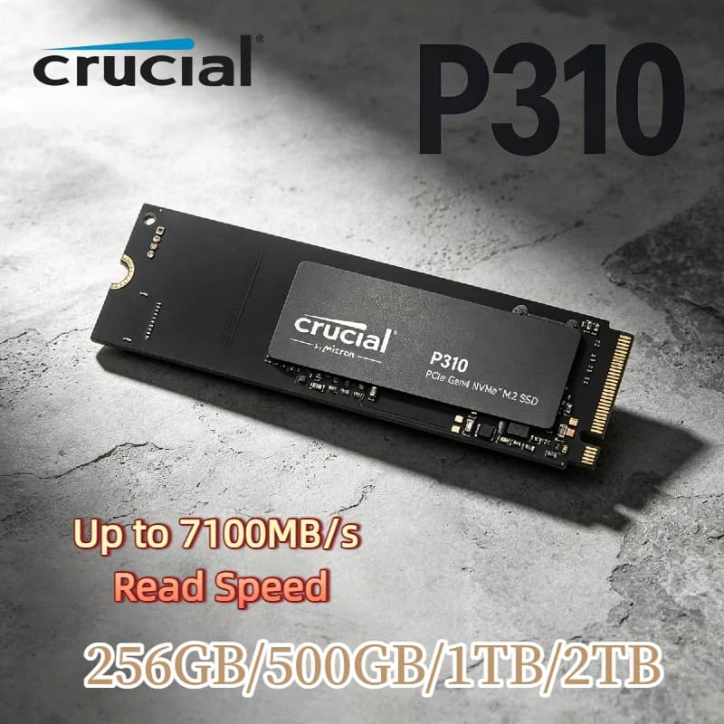 Crucial P310 1TB 2TB M.2 2280 PCIe Gen4 NVMe SSD Up to 7100MB s Internal Solid State Drive PC OEM Package Max Pro Unit