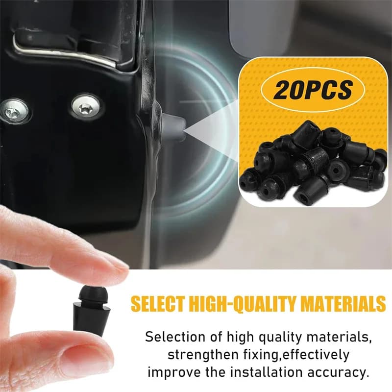 4-20Pcs Car Door Bumper Guards Door Pad Absorber Universal Car Door Slam Stopper Sticker Rubber Buffer Blocks Car Accessories - 3