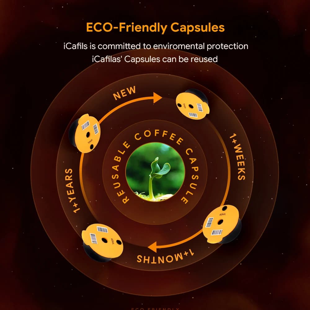icafilas Refillable Coffee 60/180/200/220ML Capsule for Bosch Tassimo Machine Reusable Coffee Filter Pod Espresso Adapter Maker - 4