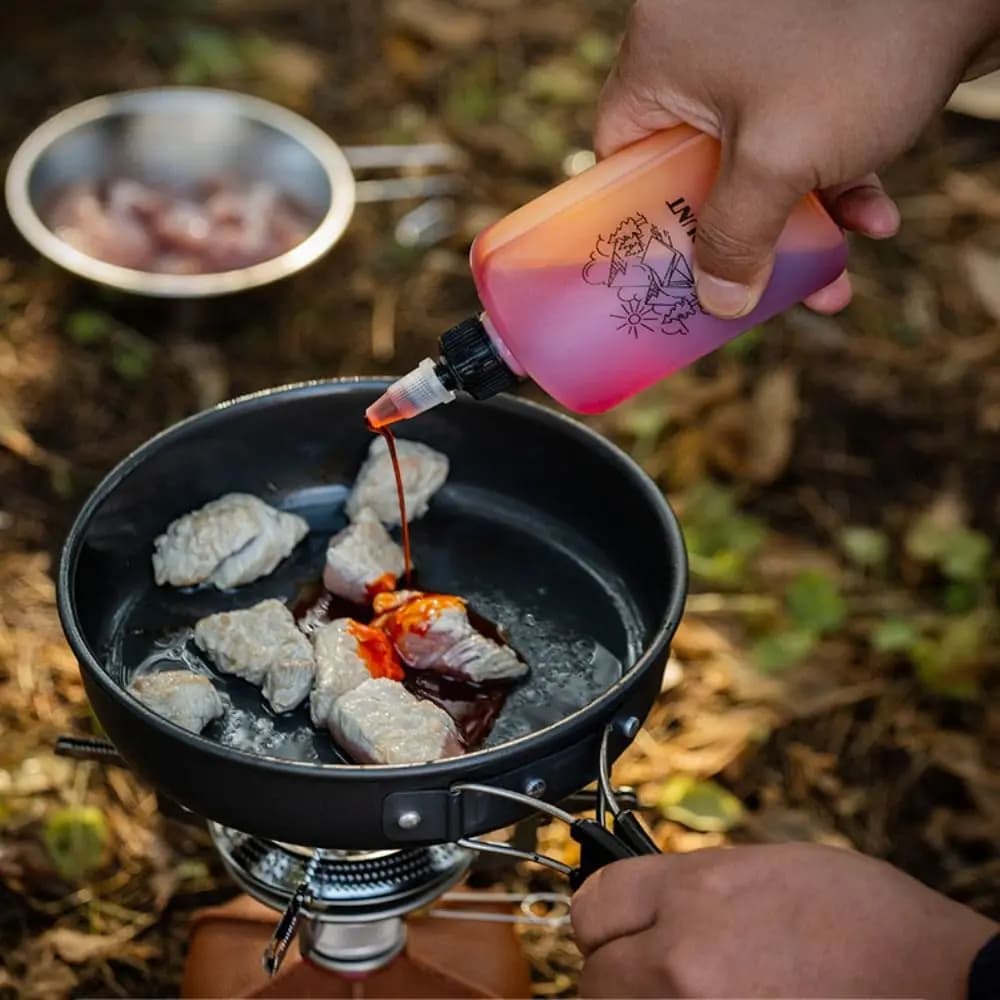 2 قطعة عالية الجودة 120 مللي زجاجة زيت خارجية محمولة مانعة للتسرب التعبئة والتغليف وعاء زيت صغير التخييم مختومة زجاجة توابل - 2